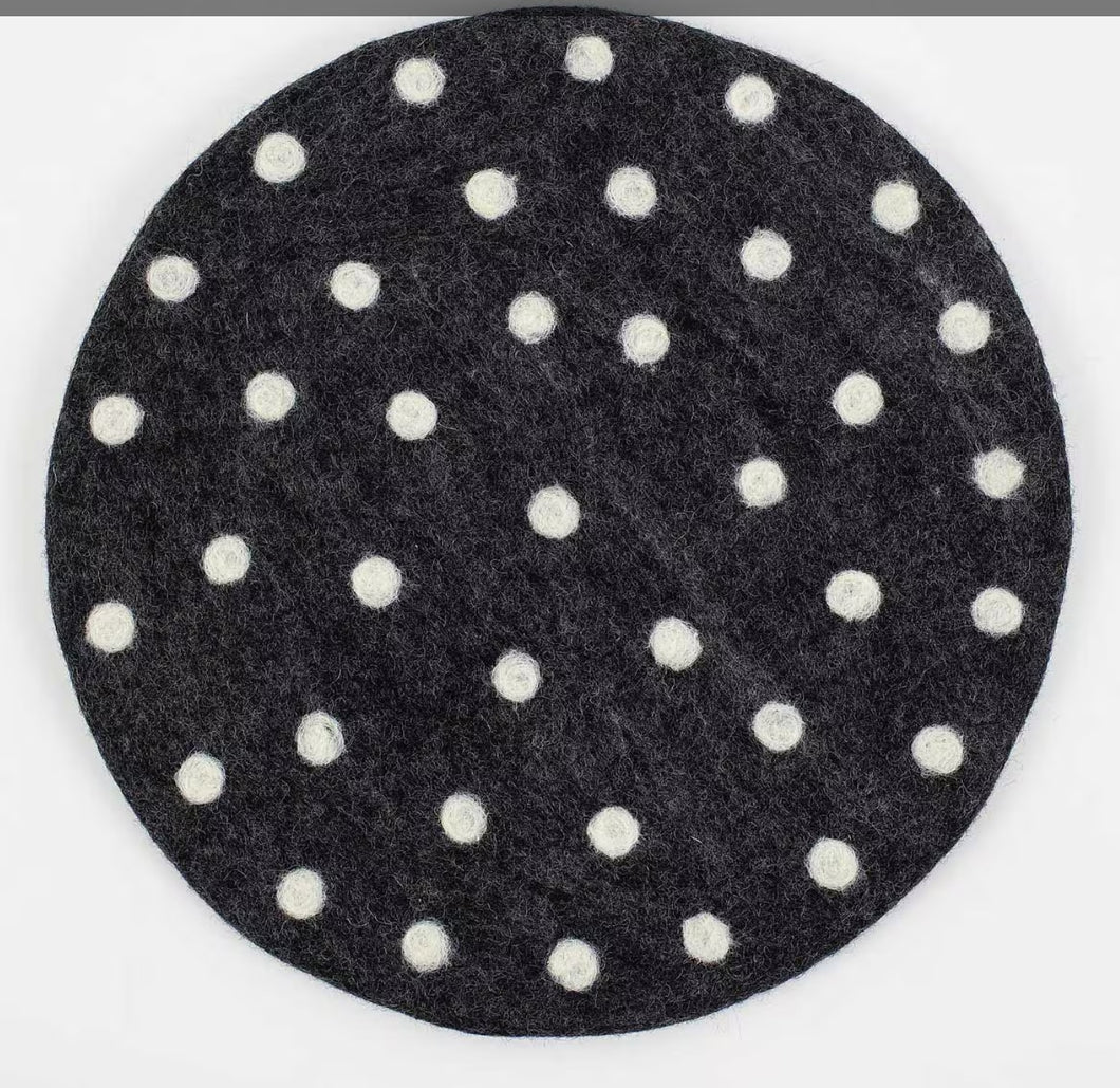 WOOL FELT Seat Pad/Placemat | various | Dot