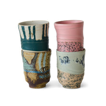 Load image into Gallery viewer, HKLIVING | Artist Ceramics | Stoneware Coffee Mugs (set of 4) - Mixed