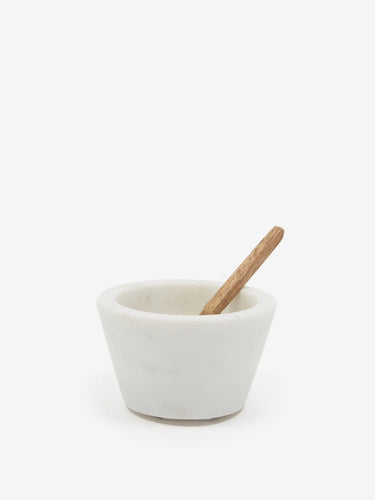 Marina Bowl with spoon | White