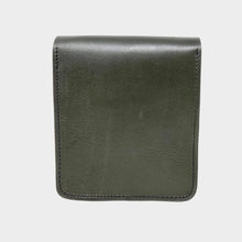 Load image into Gallery viewer, Olive Green Small Leather Crossbody Bag with Pop Closure