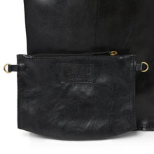 Load image into Gallery viewer, Leather Carrier Tote Bag | Black