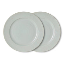 Load image into Gallery viewer, HKLIVING Farmhouse Ceramics Dinner Plates | Pale Blue | Set of 2