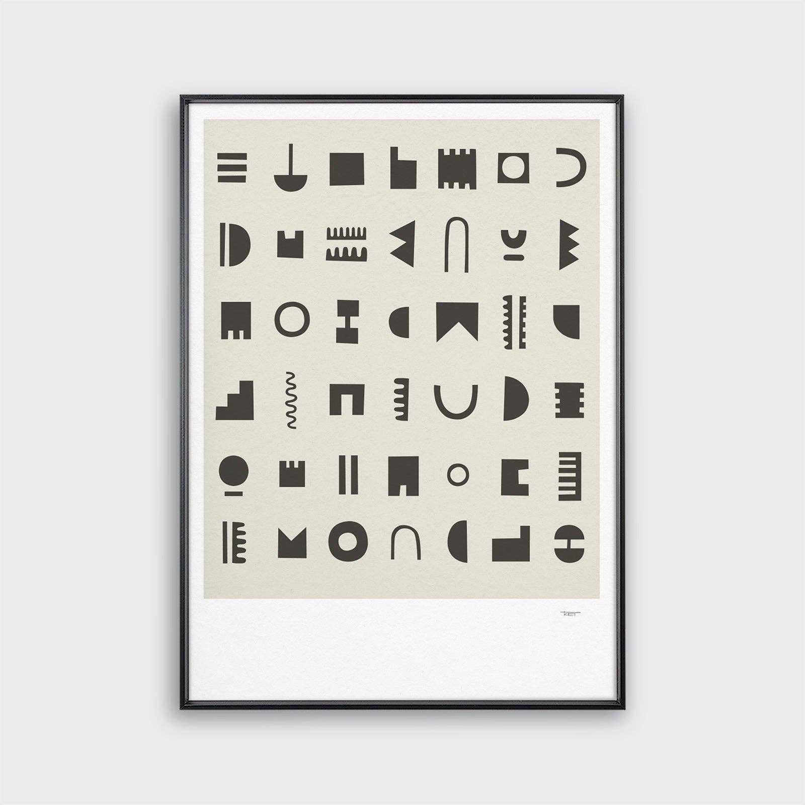 Beachcomber Mono in Black Frame | A2
