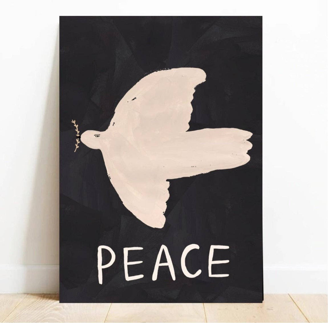 Framed Peace Art Print | A2 | A2 Moebe Frame in black