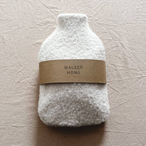 Hot Water Bottle | White Boucle