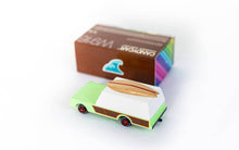 Load image into Gallery viewer, Surf Wagon with wooden surf board - Wooden Diecast Toy Car