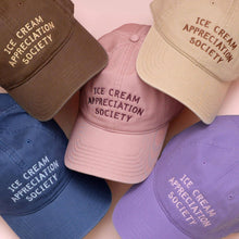 Load image into Gallery viewer, Ice Cream Appreciation Society - Cotton Baseball Cap - Butterscotch