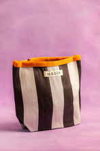Load image into Gallery viewer, Pouch / Toiletry Bag | Orange/ White/ Aubergine
