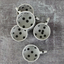 Load image into Gallery viewer, Dot Coffee Cup | Black + White | Handmade + FAIRTRADE - BTS CONCEPT STORE