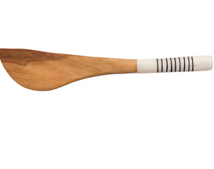 Stripe Handle Wooden Butter Knife