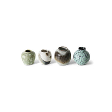 Load image into Gallery viewer, HKLIVING | 70s Ceramics Small Vases | Canyon | Set of 4