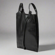 Load image into Gallery viewer, Leather Carrier Tote Bag | Black