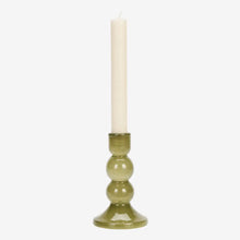Load image into Gallery viewer, Madam Stoltz Glass Candle Holder | Olive - BTS CONCEPT STORE
