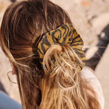 Load image into Gallery viewer, HAIR SCRUNCHIE | ZEBRA TAPENADE
