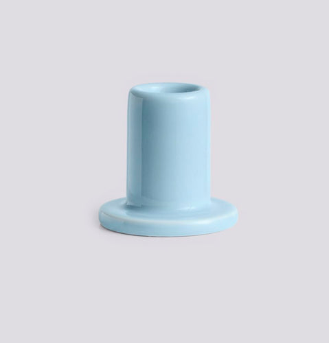 HAY Tube Candle Holder Small | Pale Blue