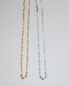 Lines + Current | Essie Long Link Cable Chain | Silver or Gold