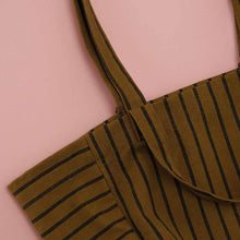 Load image into Gallery viewer, ELISABETH TOTE BAG TENNIS | BLACK + OLIVE