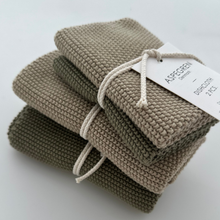 Load image into Gallery viewer, Dishcloths - Organic Cotton - Set of 2 - Knitted - Olive