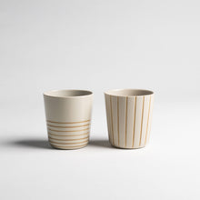 Load image into Gallery viewer, Sorrel Beaker - Brushed Mustard Yellow - Large (Set of 2)