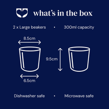 Load image into Gallery viewer, Sorrel Beaker - Brushed Mustard Yellow - Large (Set of 2)