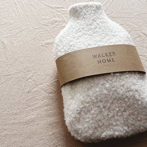 Hot Water Bottle | White Boucle