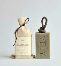 Load image into Gallery viewer, Natural Handmade Soap On A Rope "Sea Meditation"  - BTS CONCEPT STORE