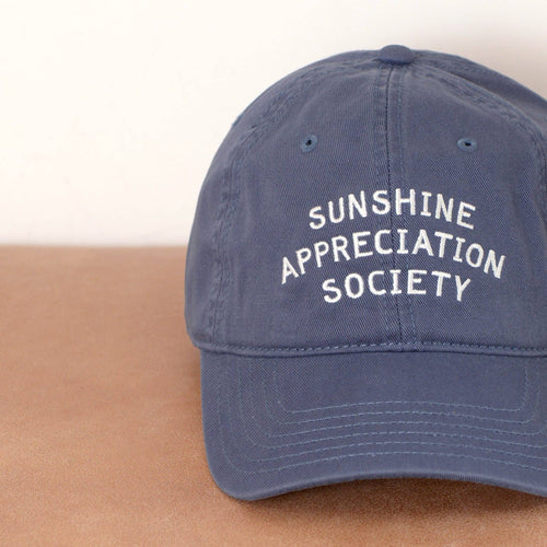 Cotton Baseball Cap - Vintage Blue - Sunshine Appreciation Society