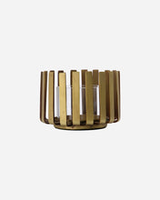 Load image into Gallery viewer, Bars Tealight Holder | Brass + Glass