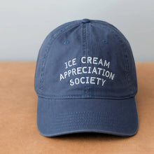 Load image into Gallery viewer, Ice Cream Appreciation Society | Cotton Baseball Cap - Dark Blue - BTS CONCEPT STORE