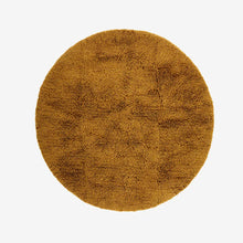 Load image into Gallery viewer, Madam Stoltz Round Tufted Woolen Rug | Dark Mustard - BTS CONCEPT STORE