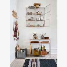 Load image into Gallery viewer, Madam Stoltz | Checked Kitchen Towel | Off-white + Soft Green