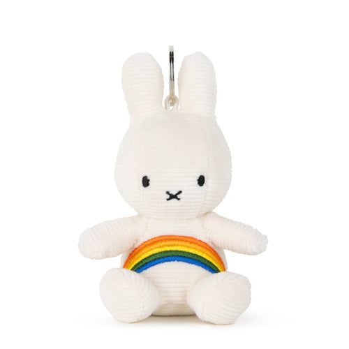 Miffy Corduroy Rainbow Keyring White 10 cm