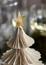 Load image into Gallery viewer, Paper Christmas Tree Decorations | Ivory | Set of 3