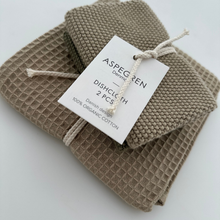Load image into Gallery viewer, Dishcloths - Organic Cotton - Set of 2 - Knitted - Olive