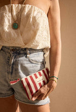 Load image into Gallery viewer, Gabrielle | Red Stripes Cotton Beauty Kit