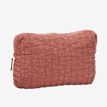 Load image into Gallery viewer, Quilted Wash Bag | Brick - BTS CONCEPT STORE
