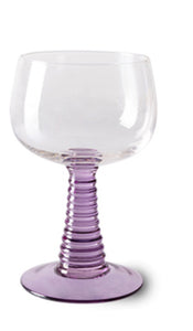 HKliving Swirl Wine Glass | Tall Multicoloured