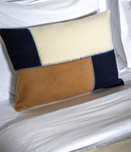 Load image into Gallery viewer, Wool Patchwork Cushion with Blanket Stitch | 40 x 60cm