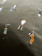 Load image into Gallery viewer, Fine Little Day | Golfers Embroidered Cushion 48x48 cm