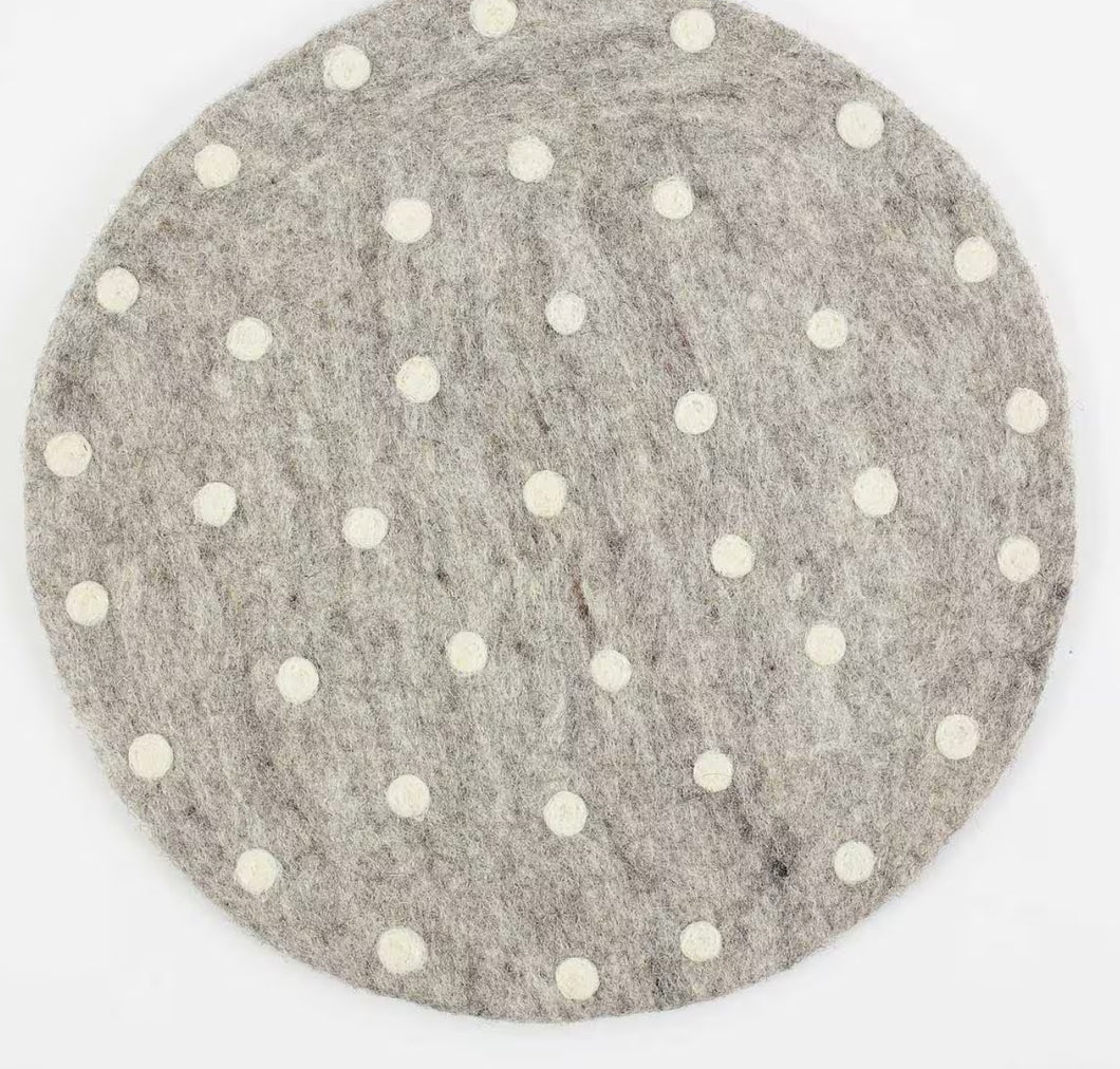 WOOL FELT Seat Pad | various | Dot