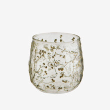 Load image into Gallery viewer, Madam Stoltz | Glass Votive Tealight Holder | Flowers