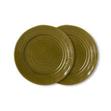 Load image into Gallery viewer, HKLIVING Farmhouse Ceramics Side Plates | Moss | Set of 2 - BTS CONCEPT STORE