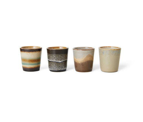 hkliving 70s Ceramic Egg Cups (set of 4) | Granite