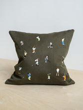 Load image into Gallery viewer, Fine Little Day | Golfers Embroidered Cushion 48x48 cm