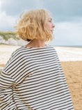 Load image into Gallery viewer, Chalk Bryony Stripe Top | Black + Cream | One Size - BTS CONCEPT STORE