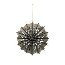 Load image into Gallery viewer, Venja Plywood Festive Star Ornament | Fungi grey