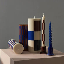 Load image into Gallery viewer, HAY Tube Candle Holder - Small | Chestnut Brown