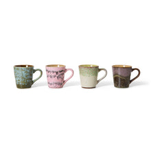 Load image into Gallery viewer, HKLIVING | 70s Ceramics Espresso Mugs (set of 4) | BRUTALISM