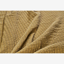 Load image into Gallery viewer, Madam Stoltz Quilted Cotton Throw | Mustard Gold/Grey - BTS CONCEPT STORE
