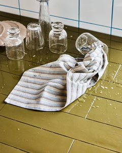 Blue & Sand Tea-towels |Set/3